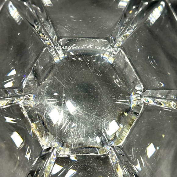 ORREFORS Sweden Crystal Orion Lars Hellsten Bowl Signed Vintage 1980's-10.25" - Picture 6 of 7